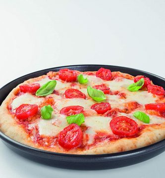 pizza en plato crisp