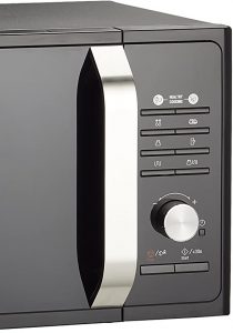 Panel de control horno negro microondas