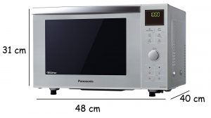 Medidas microondas Panasonic sin plato giratorio NN-DF385